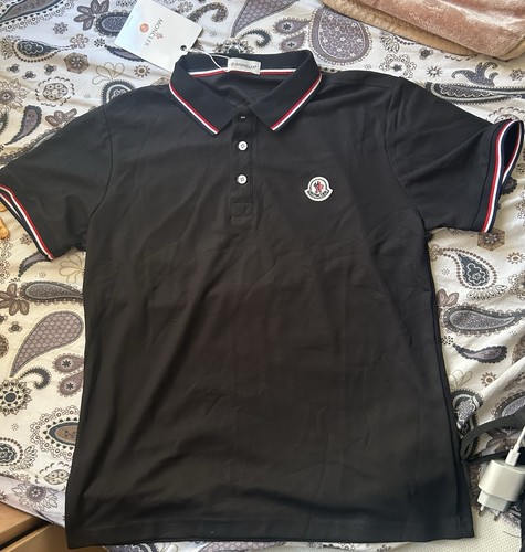 Moncler herren polo - polo, schwarz