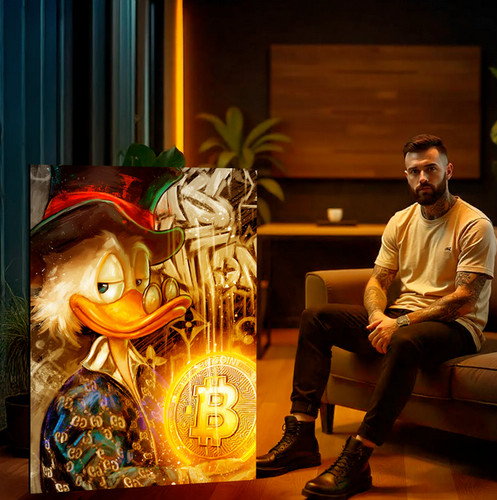 Bild mit led beleuchtung - bild,