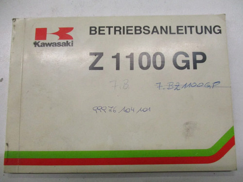 Betriebsanleitung kawasaki - kawasaki, z