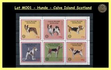 M001 - Motiv-Briefmarken - Hunde - Block - Calve Island Scotland