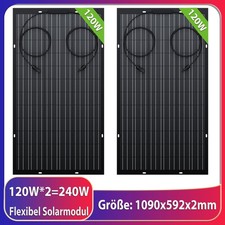 240W FLEXIBLES SOLARMODUL PV SOLARPANEL FÜR WOHNMOBIL BALKONKRAFTWERK (0% MwSt)
