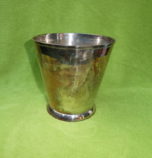 Alter versilberter Blumentopf Pflanztopf Übertopf Design