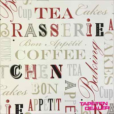 Kaffee Tapete / Vinyltapete /
