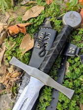 Handgeschmiedetes zweischneidiges mittelalterliches Langschwert 1075 Kohlenst...