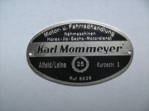 Nos 50er händlerschildchen - nos,