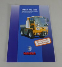 Prospekt / Broschüre Hansa