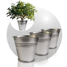 3 x Metall Becher Eimer