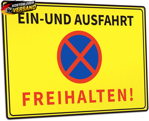 Einfahrt ausfahrt schild - einfahrt,