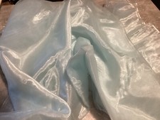 Deko Stoff Organza, hellblau, 150 x 300cm, neuwertig
