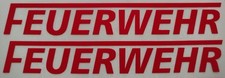 FEUERWEHR Set 2x hochwertiger