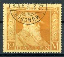 Bayern: Mi.Nr.90II Luitpold gestempelt, Kurzbefund Bauer BPP. Mi: 400,-