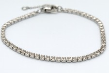 Edelstahl Tennisarmband Silber