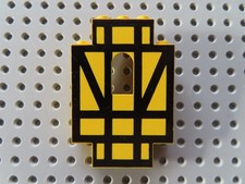 Lego 1 x  Panel Wand Fenster Burg  4444p03 2x5x6 gelb Fachwerk 6074 6086 10039