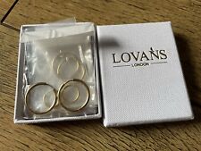 Kostüm Schmuck LOVANS 5 Paar kleine Reifen Ohrringe 8/10/14/16/18 mm Geschenk NEU