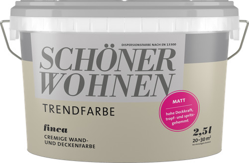 Wandfarbe trendfarbe finca - wandfarbe,