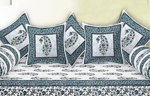 Hand blockdruck diwan set - hand,