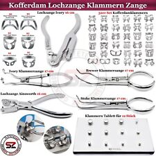 Endodontie Kofferdam Klammern Ivory Lochzange Ainsworth Stoke Zahnzange Dental
