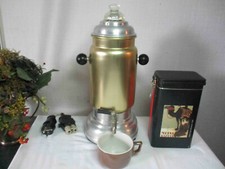 Perkolator Kaffeebereiter VEB ZWINTSCHÖNA 500 W Alu/goldfarbig Flachstecker