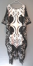 Kaftan Maxi Kleid SCHWARZ