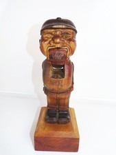 Altes Nussknacker handgeschnitzt Soldat Pickelhaube Säbel um 1900