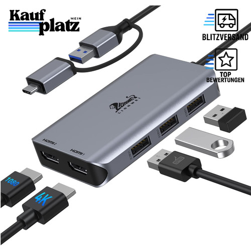 Docking station usb dual - 3.0,