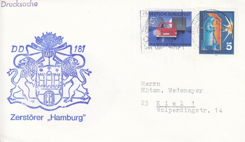Schiffspost zerstörer hamburg - zerstörer,