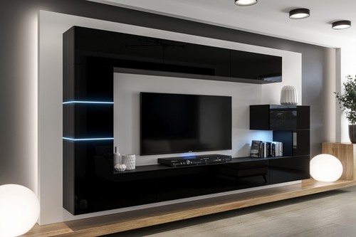 Moderne wohnwand an89 - wohnwand,