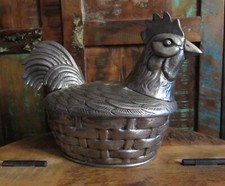 Vintage Zinndose Bonboniere