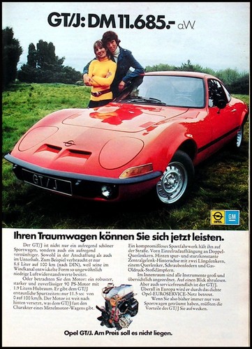 Opel originale werbung - gt/j,,