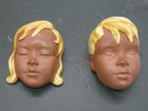 Paar cortendorf wandmasken - paar,