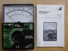 METRAMAX 3  Analoger Multimeter  - 1 A Zustand - mit Kabel