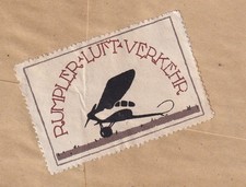 1922 FIRMENBRIEF + VIGNETTE  RUMPLER WERKE AG BERLIN JOHANNISTHAL
