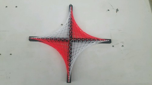 Stringart holzkreuz deko - uv,