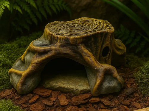Baumstumpf versteck deko - versteck,