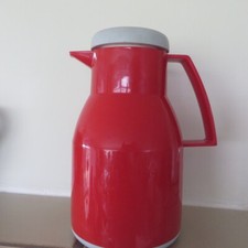 HELIOS Thermoskanne 1Liter,  Isolierkanne Kaffeekanne Typ 2744 rot wie neu
