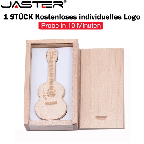 Holzgitarre usb flash laufwerk - holzgitarre, flash-laufwerk