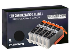 5 Druckerpatronen für Canon