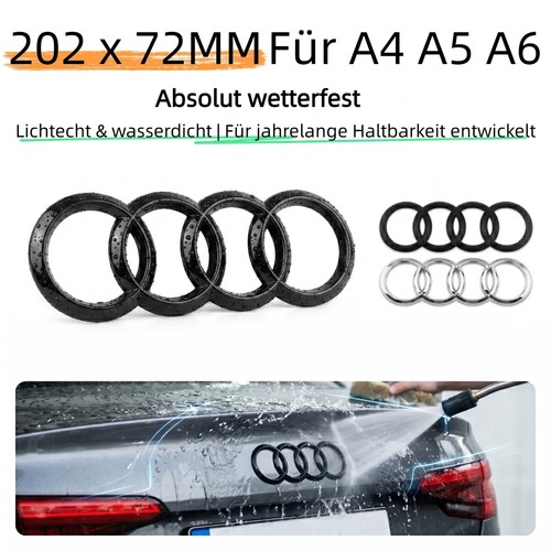 202x72mm silber schwarz - 202x72mm,