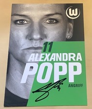 Alexandra Popp Original Signierte Autogrammkarte Wolfsburg Autogramm 2025/26 #25