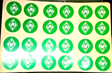 24 x Aufkleber Logo Raute  Werder Bremen Fussball  Fanartikel  
