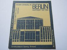 Streichholzetiketten 