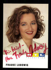 Frauke Ludowig RTL Autogrammkarte Original Signiert + F 3558