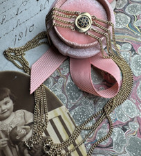 Kropfkette, antik, Saphire