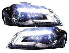 Xenon-Look Scheinwerfer für AUDI A3 8P 09-12 schwarz links rechts original Depo