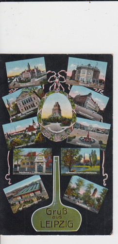 Leipzig postkarte mit - ak,