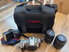 Canon EOS 300 Spiegelreflexkamera + 2 Objektive + Blitzlicht + Tasche
