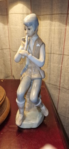 Porzellan figur flötenspieler - porzellan,