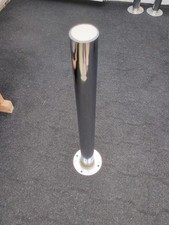 Tischfuß Tischbein Stahlrohrfuß verchromt Möbelfuß L 70 cm  Ø 60mm Fuss Ø 140mm