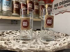 2 Stück  Yeni Raki Gläser