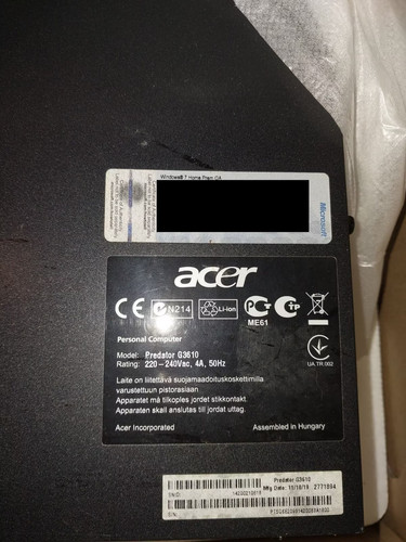 Gaming acer predator - acer, g3610
